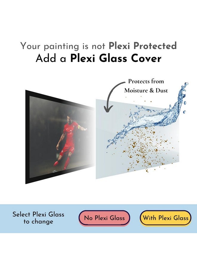 Mad Masters Christiano Ronaldo CR7 Soccer Player Painting Photo Frame for Living Room, Bedroom, Home Decor and Wall Decoration (MM 2011, 8x12 Inch, Paper, Without Plexi Glass) - Image 5