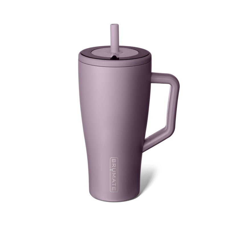 BrÃ¼Mate BrMate Era 30 oz Tumbler with Handle and Straw | 100% Leakproof Insulated Tumbler with Lid and Straw | Made of Stainless Steel | Cup Holder Friendly Base | 30oz (Lilac Dusk) - Image 1