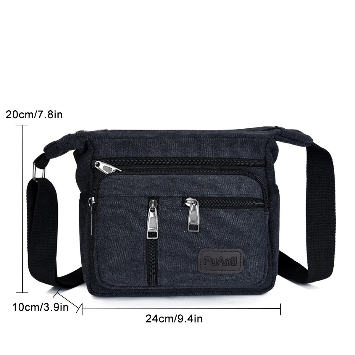 Y&D Huffmanx Vintage Korean Version Men's Canvas Large Capacity Single ...