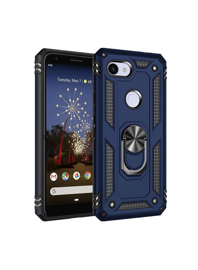 اس-توب جراب لهاتف Google Pixel 3a جراب واقٍ مقاوم للصدمات مصنوع من مادة TPU + PC مع حامل دوار 360 درجة - Image 1