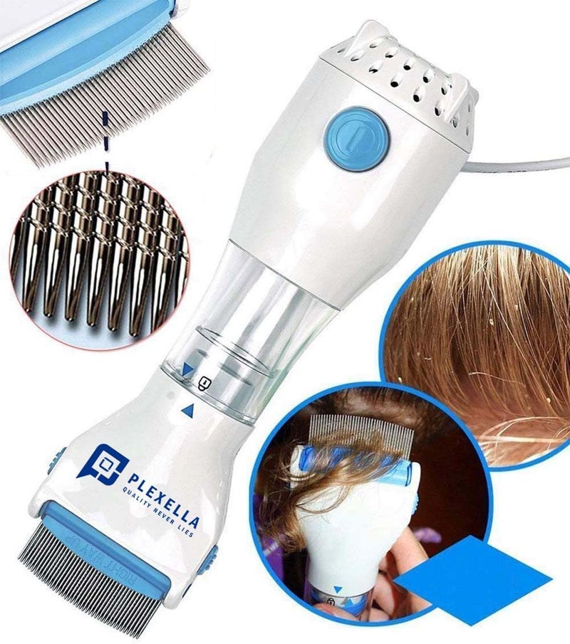 PLEXELLA lice and nits remover Comb V lice Comb Head Lice Comb Electric Head Lice Comb Lice And Nits Removal Comb V lice Comb Vacuums Machine For Lice Removed Lice Comb For Dog V lice Comb - Image 1