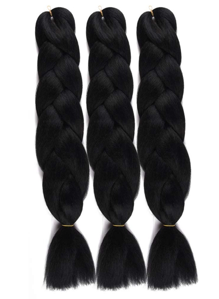 مجموعة وصلات شعر من 3 قطع بضفائر أفريقية متعددة الألوان - Image 1