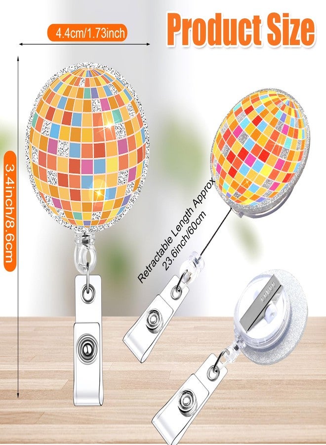 Remuuly 8 Pcs Cute Nurse Badge Reel Pink Daisy Smile Face Glitter Retractable Badge Reel Rainbow Be Kind Heart Badge Reel for Nurses Nursing Student RN Teacher Funny Office Work Accessories (Cow) - Image 2