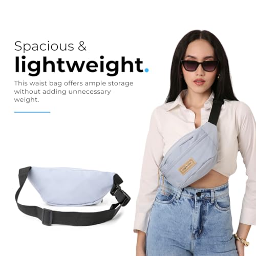 Tressential Waist Bag for Men Women | Cross Body Fanny Pack Sling Bag for Hiking, Travel, Camping, Outdoor Sports, Cycling | Money Belt with Adjustable Strap (Blue) - Image 2
