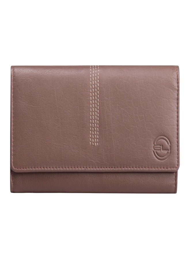 ELI Women’s Long Leather Wallet | RFID Protected Ladies Purse with 10 Card Slots, Cash Section & Transparent ID Window | Elegant Tall Bi-Fold Organizer for Daily Use & Travel | Stylish Gift for Women - Image 1