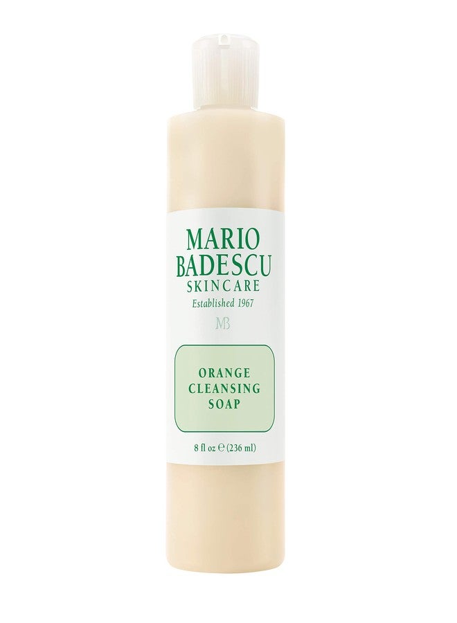 Mario Badescu Orange Cleansing Soap - Cream Face Cleanser and Exfoliator Enriched with AHA - Oil Free Face Wash for Combination or Dry Skin - Mild Exfoliant with Non-Drying Formula, 8 Fl Oz - Image 1