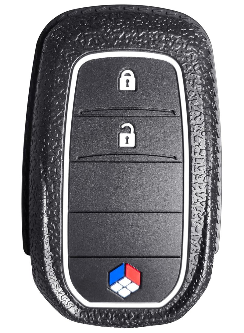 Generic 3 Buttons Key Fob Cover Compatible with Toyota -2 Pcs For Alpharex Avalon Camry Corolla C-HR GT86 Highlander Inflator Landcruiser Prius Rav4 Sequoia Sienna  - Image 1