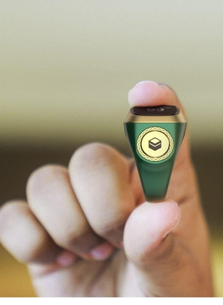 Smart Tasbih Plastic Zikr Lite Ring Green 20MM - Image 3