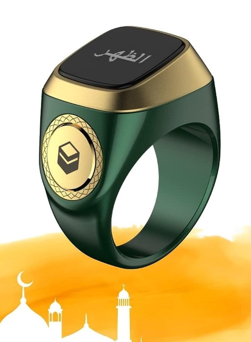 Smart Tasbih Plastic Zikr Lite Ring Green 20MM - Image 2