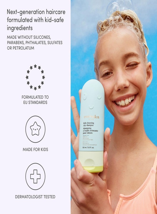Evereden After Swim & Sports Kids Shampoo Mini: With Cleansing Clay | Detoxifies Hair & Scalp from Chlorine, Dirt, and Sweat | Clean & Vegan Kid Shampoo for Daily Use and Any Hair Type | 1.0 fl. oz. - Image 4