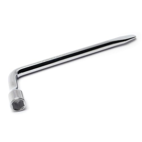 Utoolmart Car Spare Tire Lug Wrench for Jack - L Type Hexagon 17mm Slotted End Socket Repair Tool - Image 3