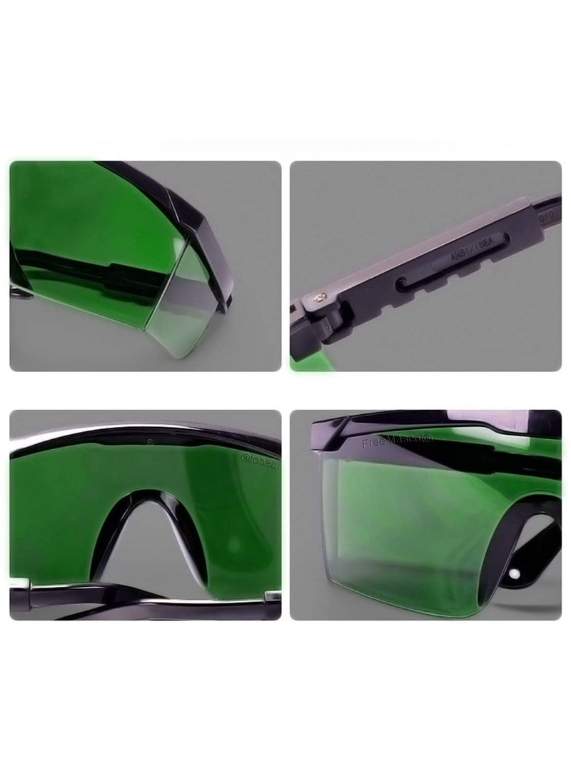 Laser Safety Glasses for Laser Hair Removal Treatment and Laser Cosmetology Operator Eye Protection with Case - Image 2