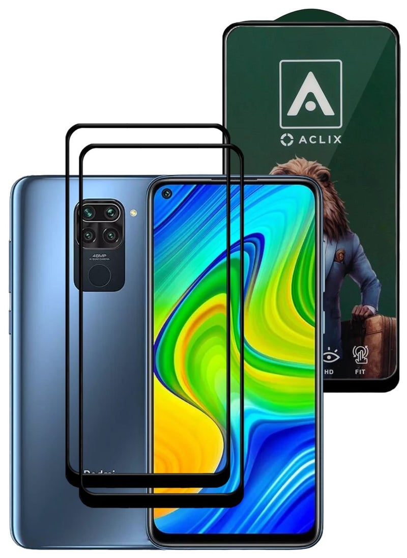 ACLIX 2 Pieces Antistatic ESD Dustproof Premium Quality High Definition Tempered Glass Screen Protector Designed For Xiaomi Redmi Note 9 - Image 1