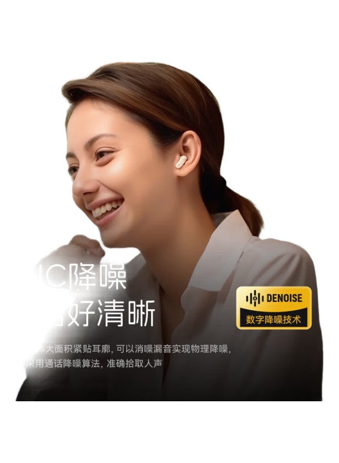 Sansui Tw97 Bluetooth Earphones, True Wireless Semi-In Music Earphones, Call Noise Reduction, Sports Running, Ultra-Long Battery Life, Compatible With Apple, Huawei, Xiaomi, White - Image 2