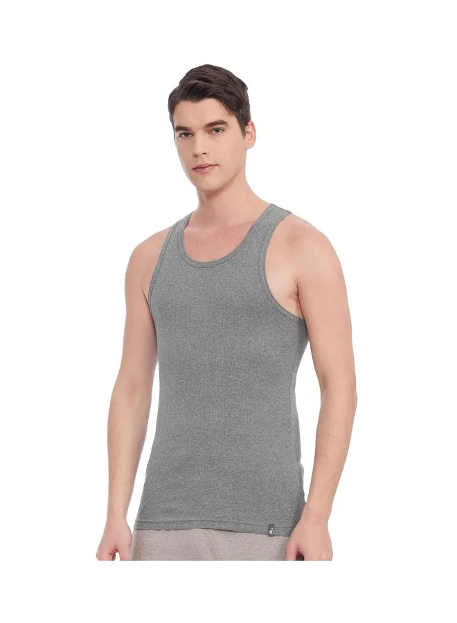 JOCKEY Jockey 9922 Men Super Combed Cotton Rib Round Neck Racerback Styled Gym Vest
