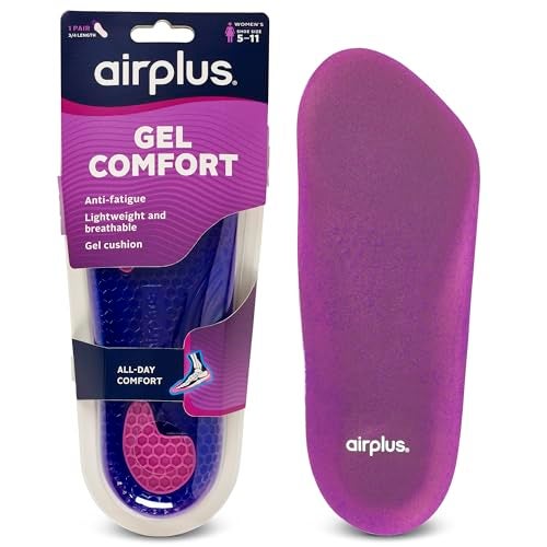Airplus womens Women's shoe insoles, Pink, 5-11 US - Image 1