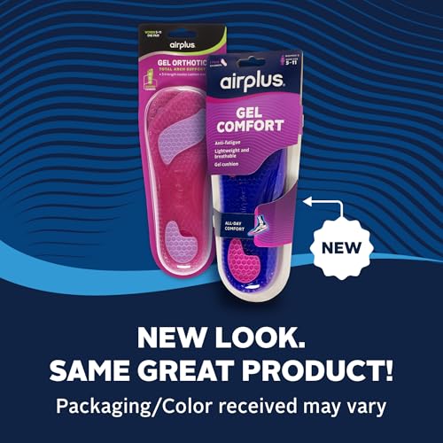 Airplus womens Women's shoe insoles, Pink, 5-11 US - Image 2