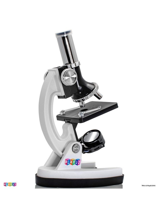 Play22 Kids Microscope Kit 50 PCS - 120X - 1200X Microscope Slides Specimens - Student Beginner Metal Body Toy Microscope for Kids in A Carrying Box - Educational Science Lab Toy Best Gift - Play22  - Image 5