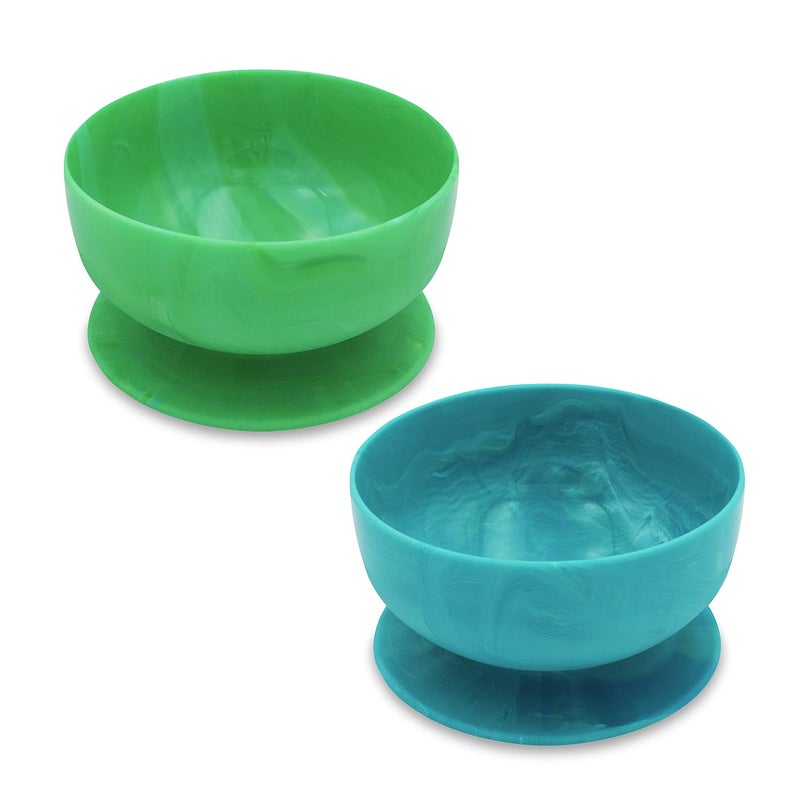 ChooMee Silicone Baby Suction Bowls  Non Slip Extra Strong Suction Base with Durable and Firm Bowl  Ideal for Infant and Toddler Baby Led Feeding  Small 2 CT - Image 1
