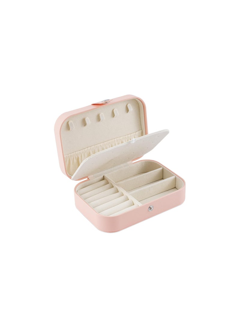 Mn صندوق تنظيم المجوهرات لملحقات السفر - قطعة واحدة - وردي - Image 1