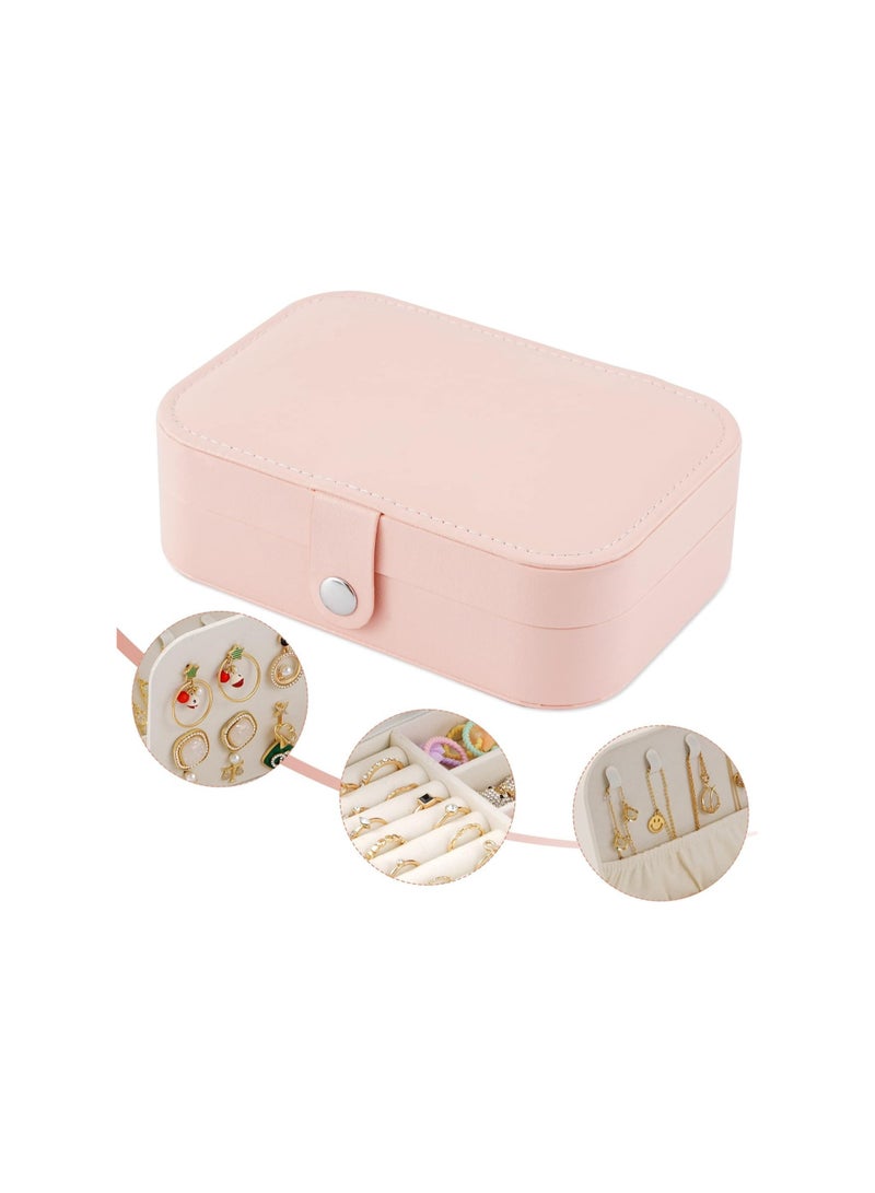 Mn صندوق تنظيم المجوهرات لملحقات السفر - قطعة واحدة - وردي - Image 5