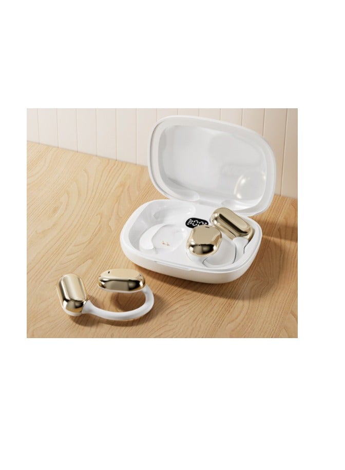 Wireless Earphones Bluetooth Earphones Futuristic Aesthetic Design Feather Like Wearing Open Ear Listening Long Battery Life Ios And Android - Image 2