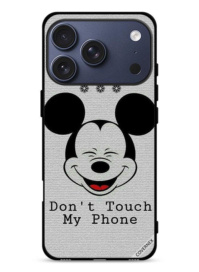Covernex Apple iPhone 17 Pro Protective Case Cover Don't Touch My Phone Mickey - Image 1
