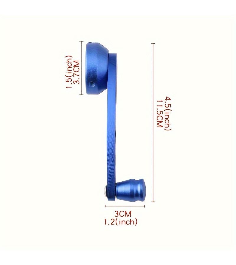 2 Pack Blue Aluminum Alloy Universal Car Window Crank Handle Manual Roller Riser Replacement Glass Closing Handle - Image 4