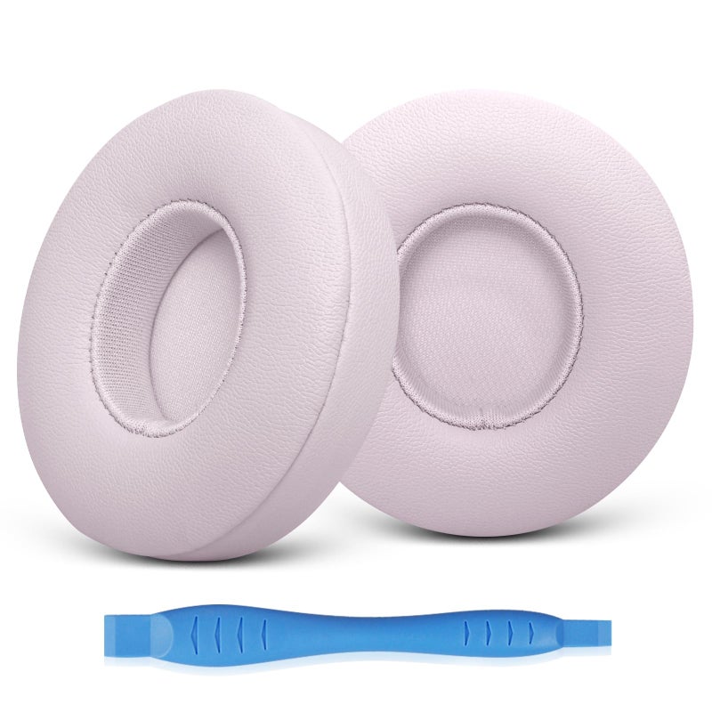 GEVO Ear Pads Replacement for Beats Solo 4 Wireless On-Ear Headphones, Earpads Ear Cushions for Solo 4 with Soft Protein Leather, Stronger Adhesive Backing (Cloud Pink) - Image 1