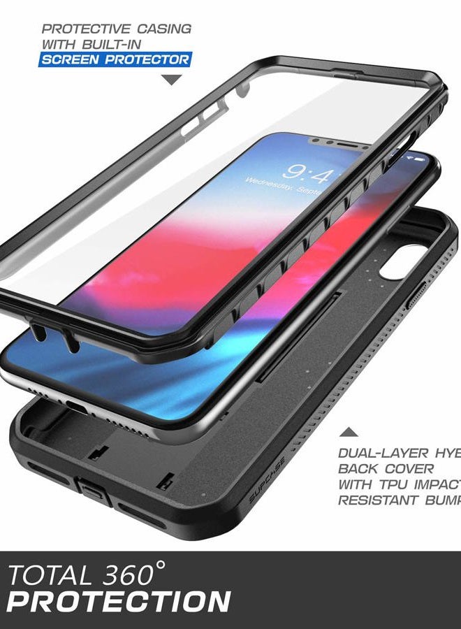 SupCase Unicorn Beetle Pro Series Case Designed, with Built-In Screen Protector Full-Body Rugged Holster Case for iPhone XR 6.1 Inch (2018 Release) (Black) - Image 3