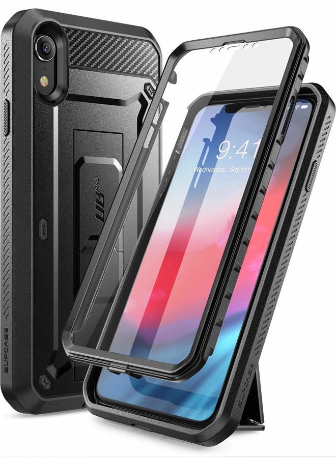 SupCase Unicorn Beetle Pro Series Case Designed, with Built-In Screen Protector Full-Body Rugged Holster Case for iPhone XR 6.1 Inch (2018 Release) (Black) - Image 1