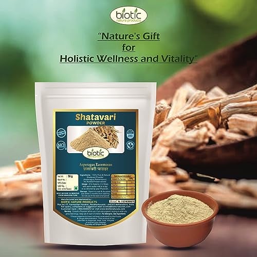 Biotic Safed Musli, Ashwagandha, Shatavari, Gokhru, Vidarikand & Kaunch Seed Powder - 300gms (50gms each) - Image 4
