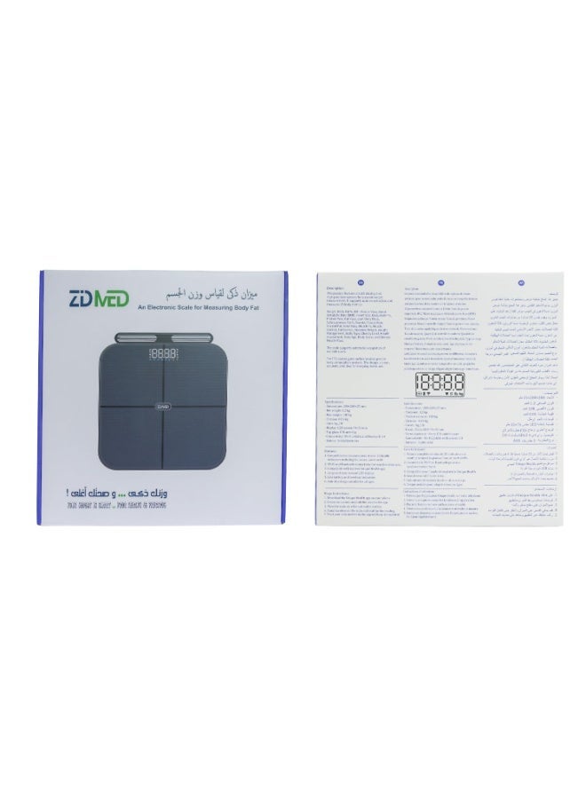 ZidMed 8-Electrode Smart Scale, Professional Digital InBody Scale for Segmental Body Composition, WiFi & Bluetooth Weight Scale, Measures Body Fat, Muscle & Heart Rate. - Image 4