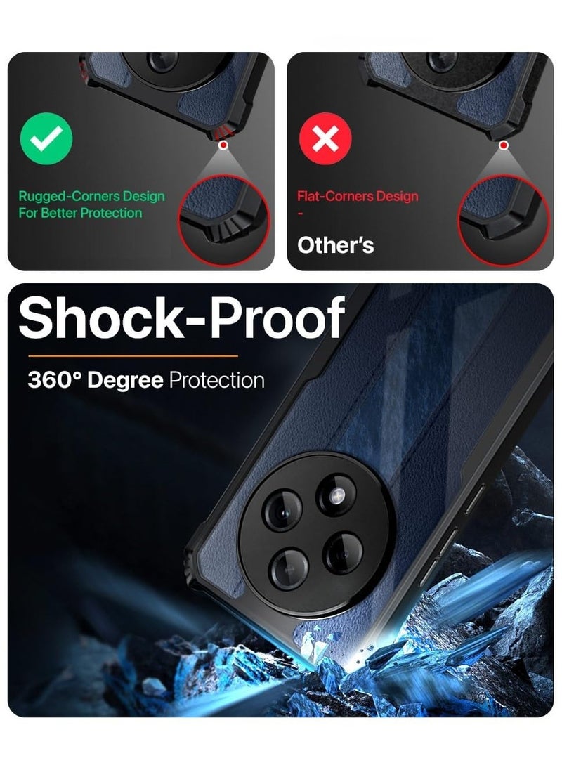 Generic Xiaomi Redmi 14C Clear Hard PC Back Cover Case with Shockproof Premium TPU Black Border 360 Degree Impact Resistant Transparent Cover For Redmi 14C  - Image 3