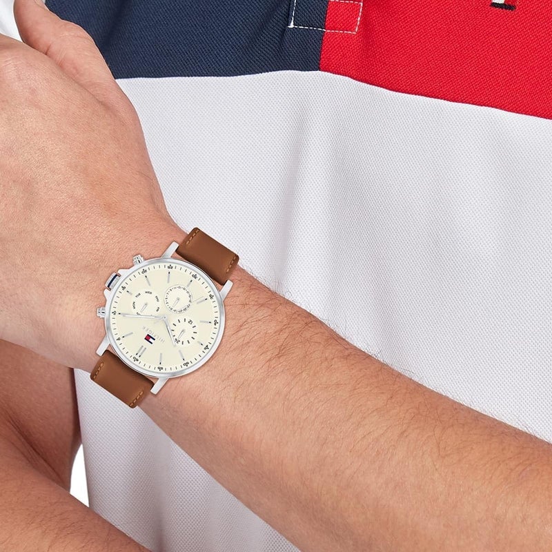 Tommy Hilfiger Tyson Men's Watch with Parchment Dial - Image 4