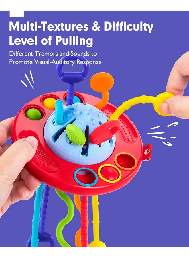 hahaland Toddler Toys - Silicone Pull String Toy For Toddlers Baby 18-24 Months - Baby Fidget Montessori Toys - Sensory Plane Travel Toys For 1 Year Old Boy Gifts - Image 3