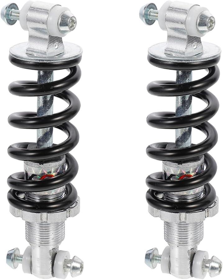 Steel Spring Rear Shock Absorbers 150mm Length 750lb Load for Mountain and Electric Bikes - Image 1