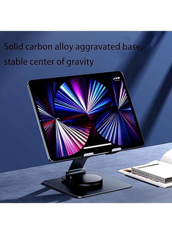 General 360 Degree Swivel Tablet Stand, Adjustable Swivel Tablet/iPad Stand for Desks and Tables, [5.11" x 7.08"] Carbon Alloy Tablet Stand  - Image 2