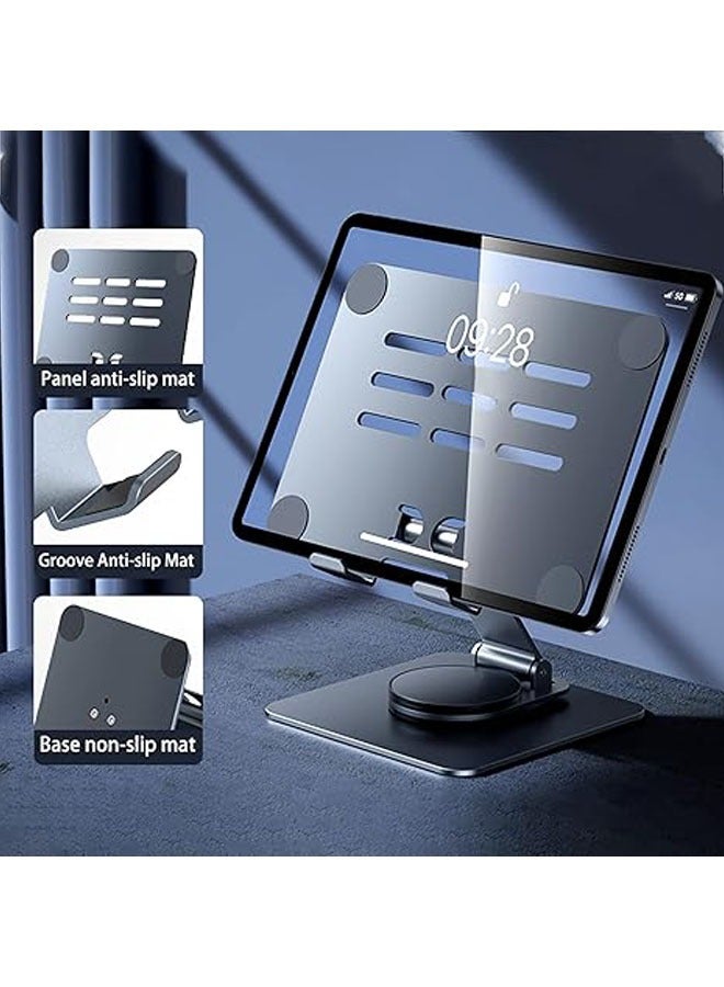 General 360 Degree Swivel Tablet Stand, Adjustable Swivel Tablet/iPad Stand for Desks and Tables, [5.11" x 7.08"] Carbon Alloy Tablet Stand  - Image 4