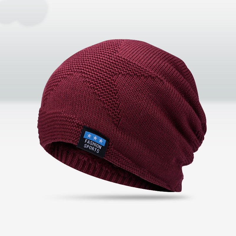Kids Beanie Winter Fleece Lined Ear Protection Warm Knitted Hat - Image 1