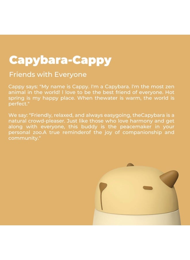 Utilife Zoofiesta Kids Water Bottle - Capybara Design - Leak-Proof & BPA-Free - Image 4