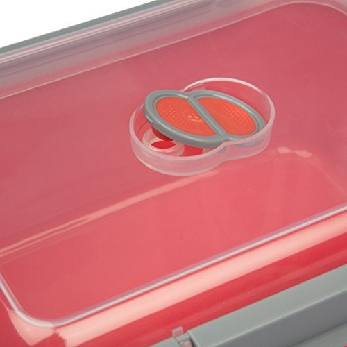 Good Cooking Microwave Food Storage Containers- Set of 3 Nesting Microwave Cookware Meal Prep Containers w Locking Steam Vent Lids- BPA Free, Fridge and Freezer Safe - Image 5