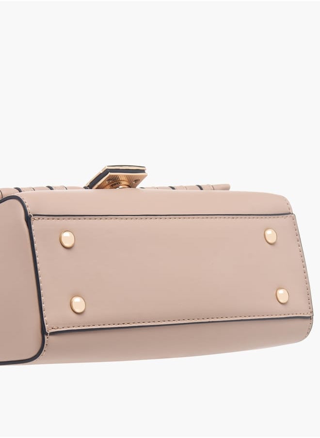 Celeste - Womens Textured Crossbody Bag With Flap Closure And Chain Strap - Image 1