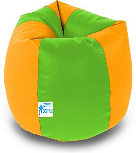 caddyFull XXXL Bean Bag Without Beans (Green and Yellow) - Image 2