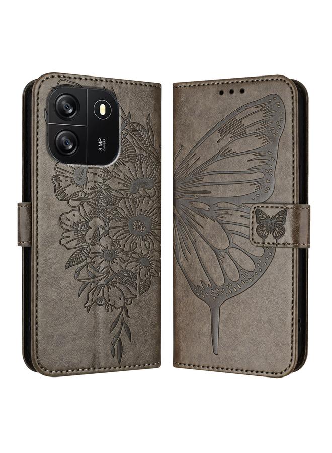 S-TOP Case For Blackview Wave 6C Embossed Butterfly Leather Phone Case - Image 2