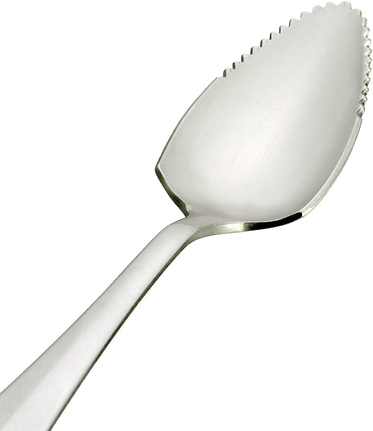 ATB 12 Pack Grapefruit Long Spoon Stainless Steel Serrated Edge Dessert Cirtus Fruit - Image 1