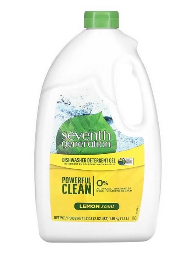 Seventh Generation Dishwasher Detergent Gel Lemon 42 fl oz 1.19 kg - Image 1