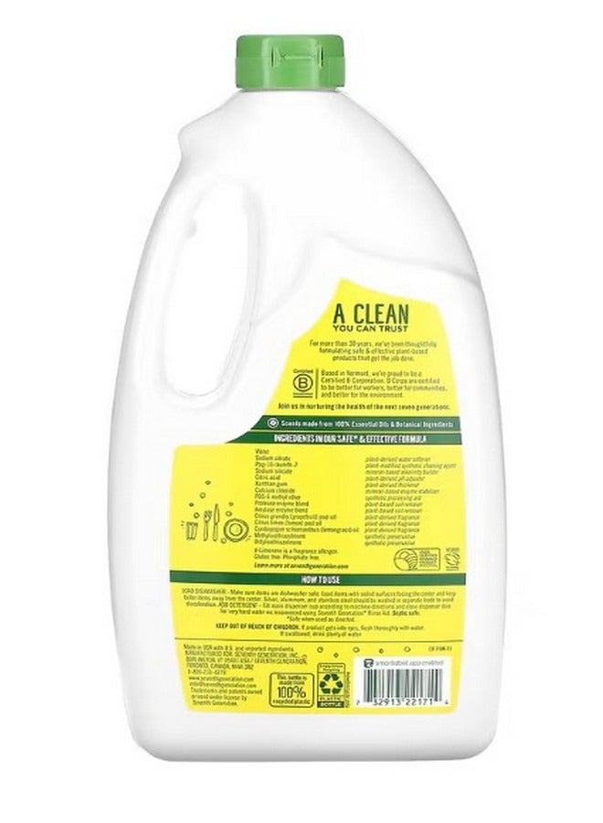 Seventh Generation Dishwasher Detergent Gel Lemon 42 fl oz 1.19 kg - Image 2