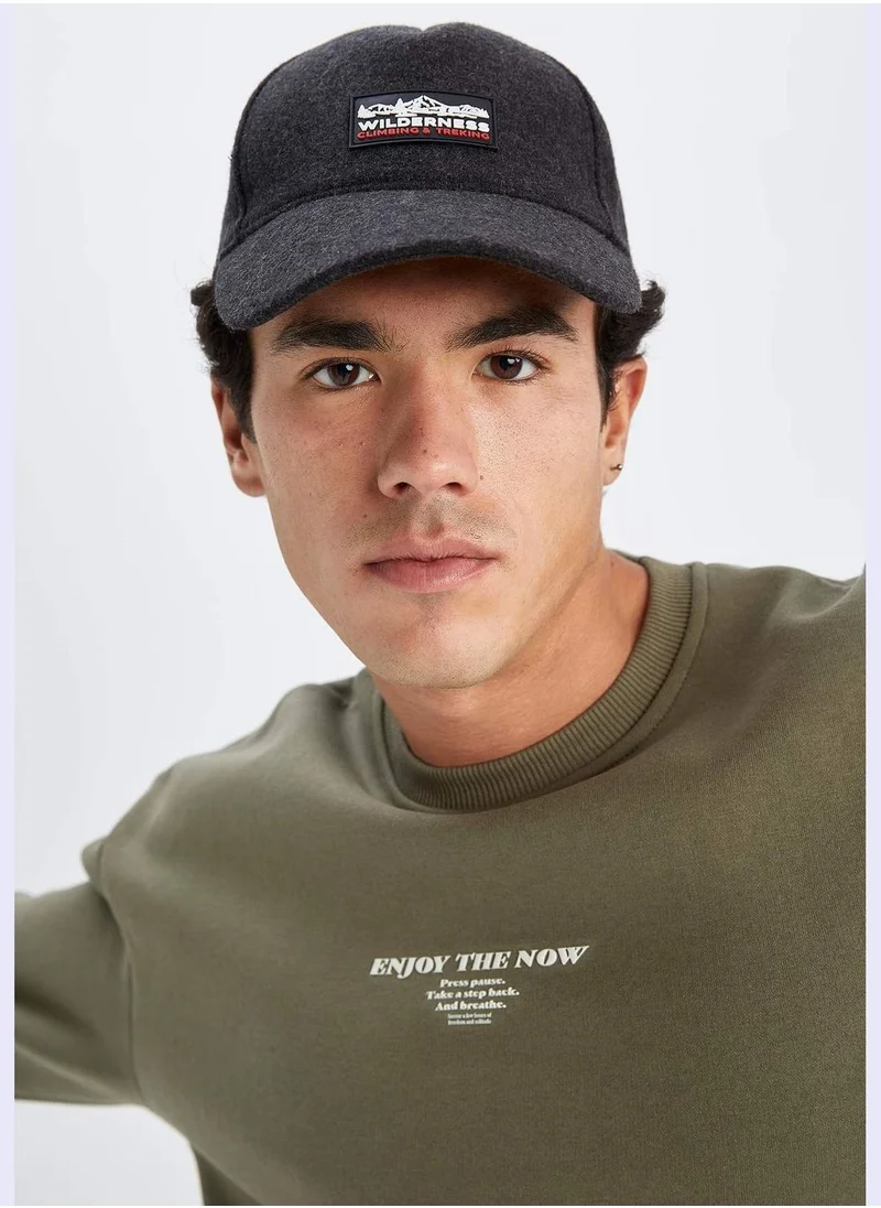 DeFacto Basic Text Print Cap