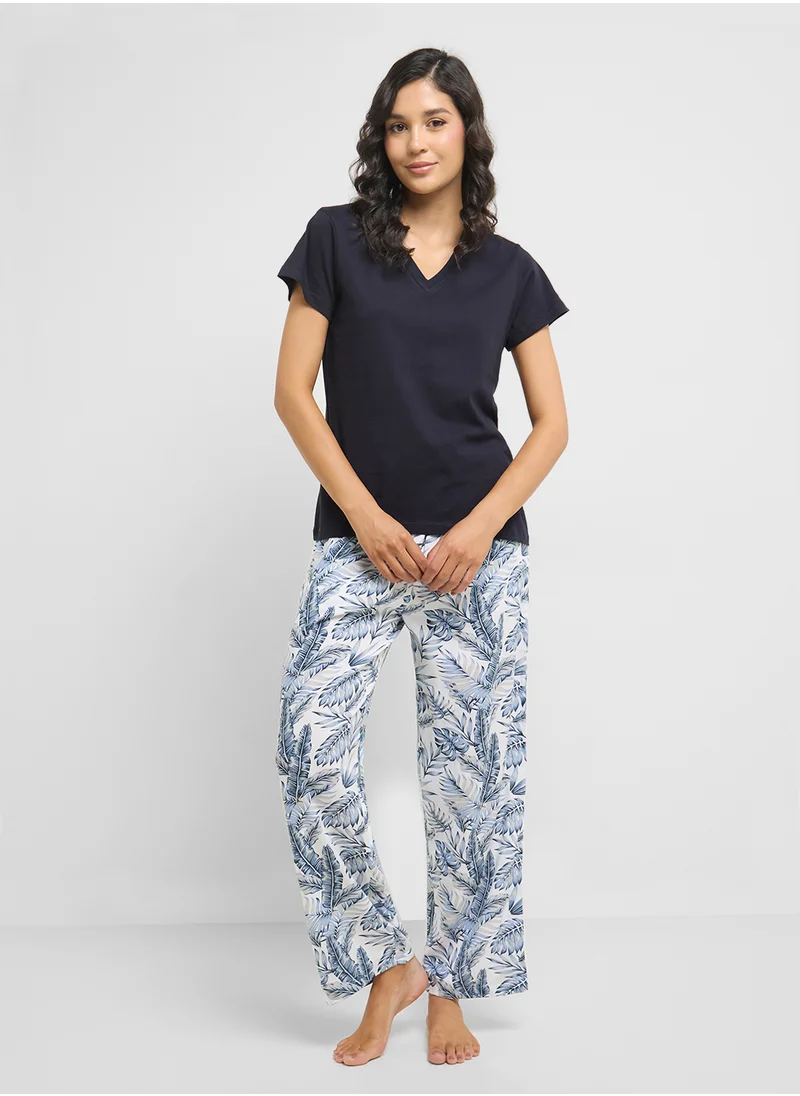 جينجر Cotton T-Shirt & Pyjama Set